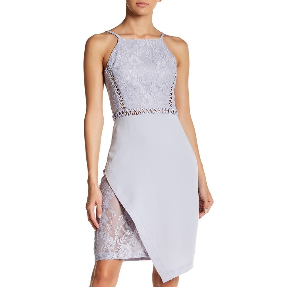 Soieblu Embroidered Halter Dress